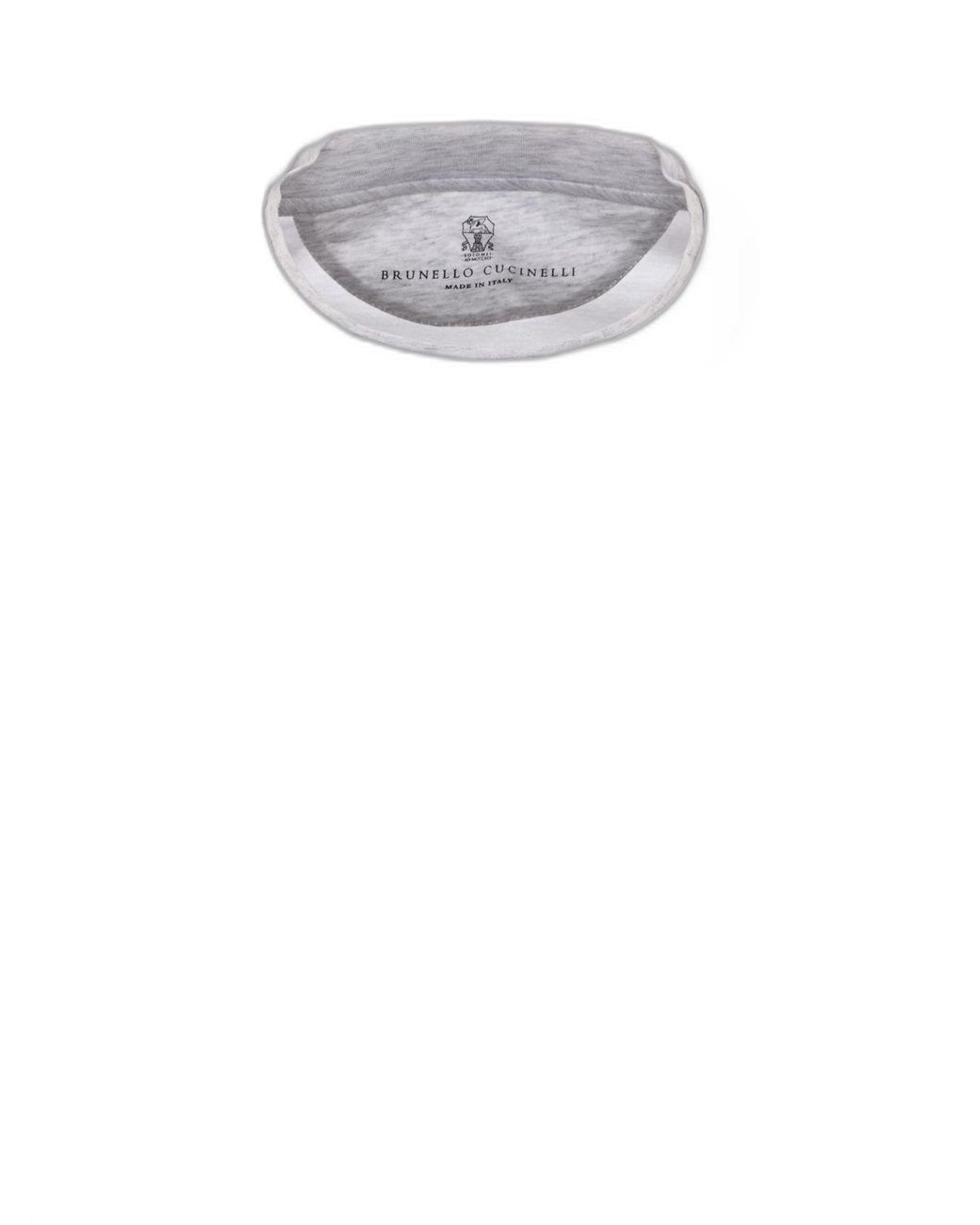 Brunello Cucinelli White Cotton T-Shirt for men