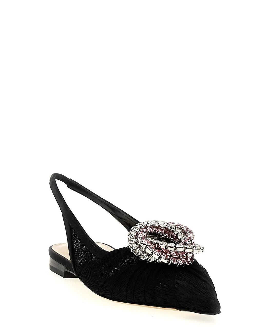 Mach & Mach Black 'Galaxy' Slingback