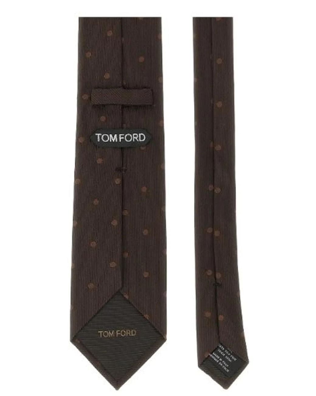 Tom Ford Black Polka Dot Tie for men