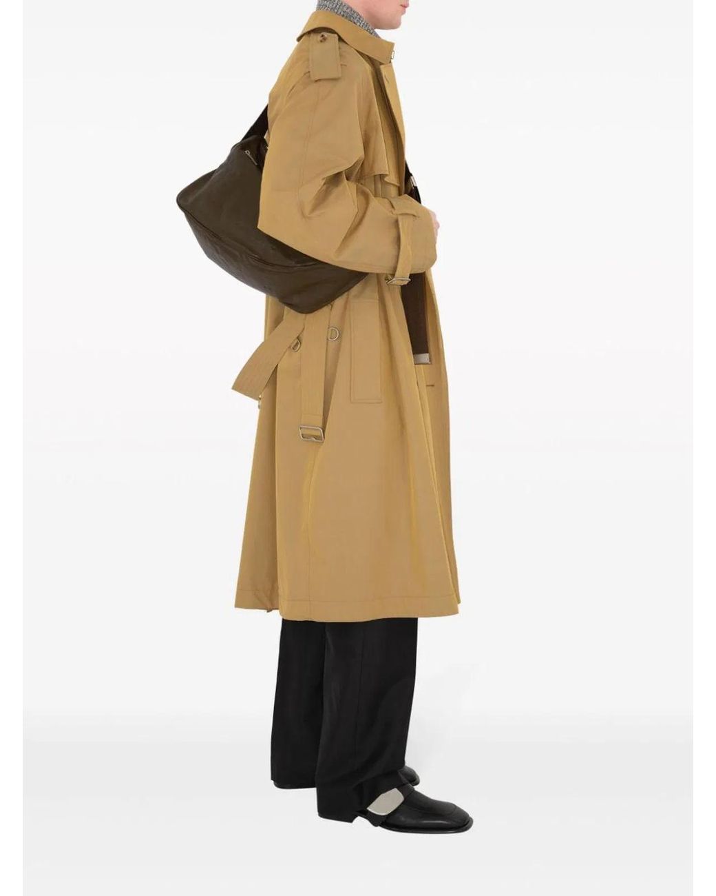Burberry Natural Long Trench Coat for men