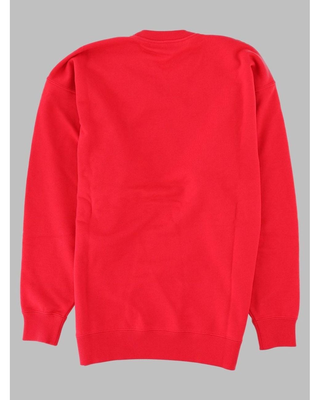 Saint Laurent Red Felpa Con Logo