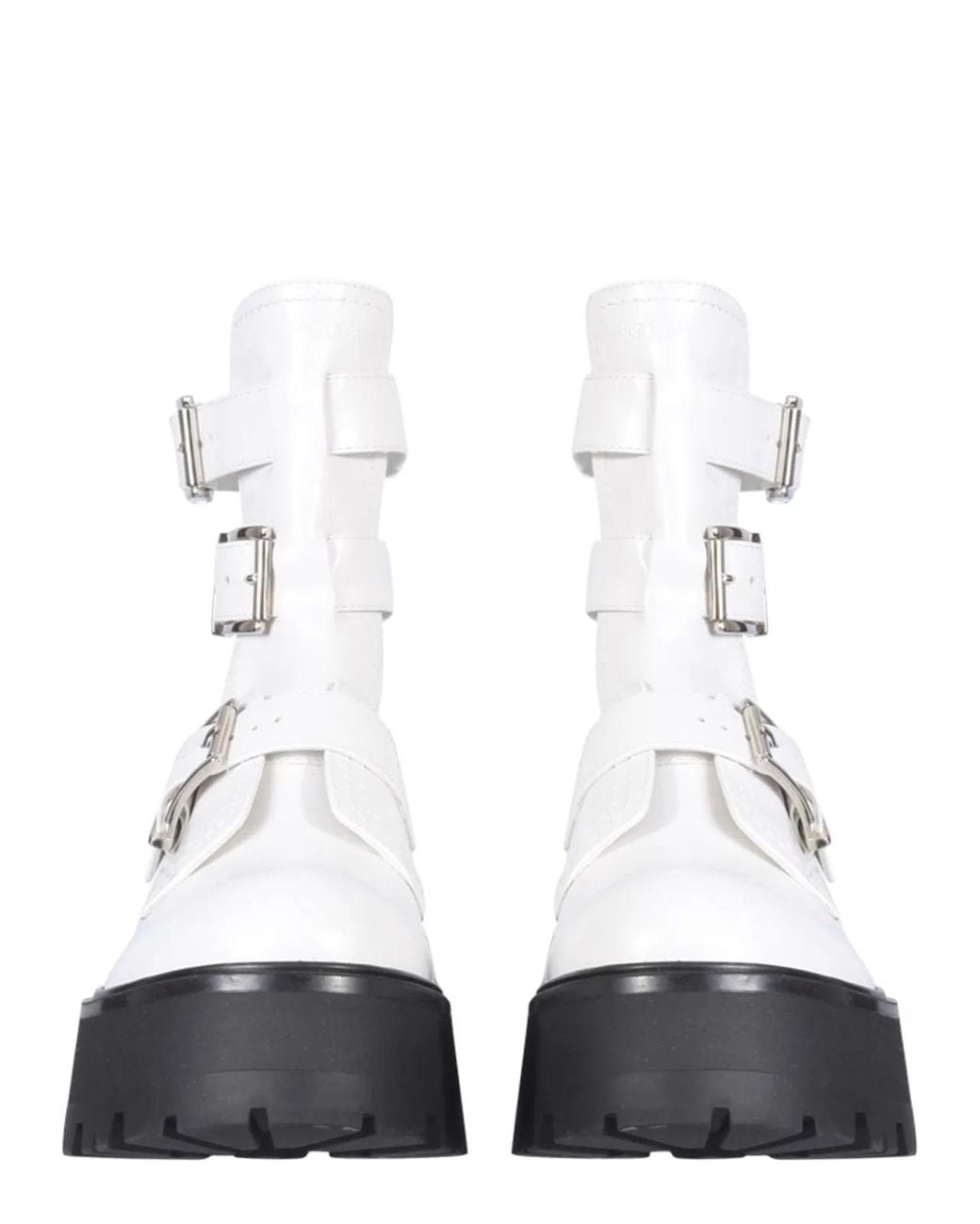 McQueen White Rave Boots