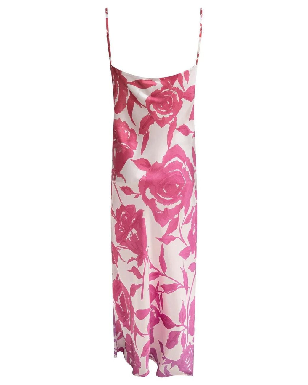 SLEEP NO MORE Pink Silk Dress
