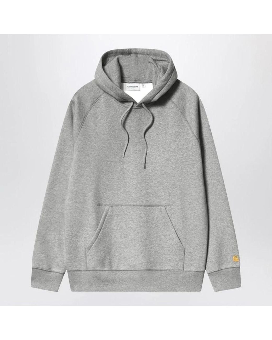 Carhartt Gray Heather/ Hooded Chase Sweatshirt for men