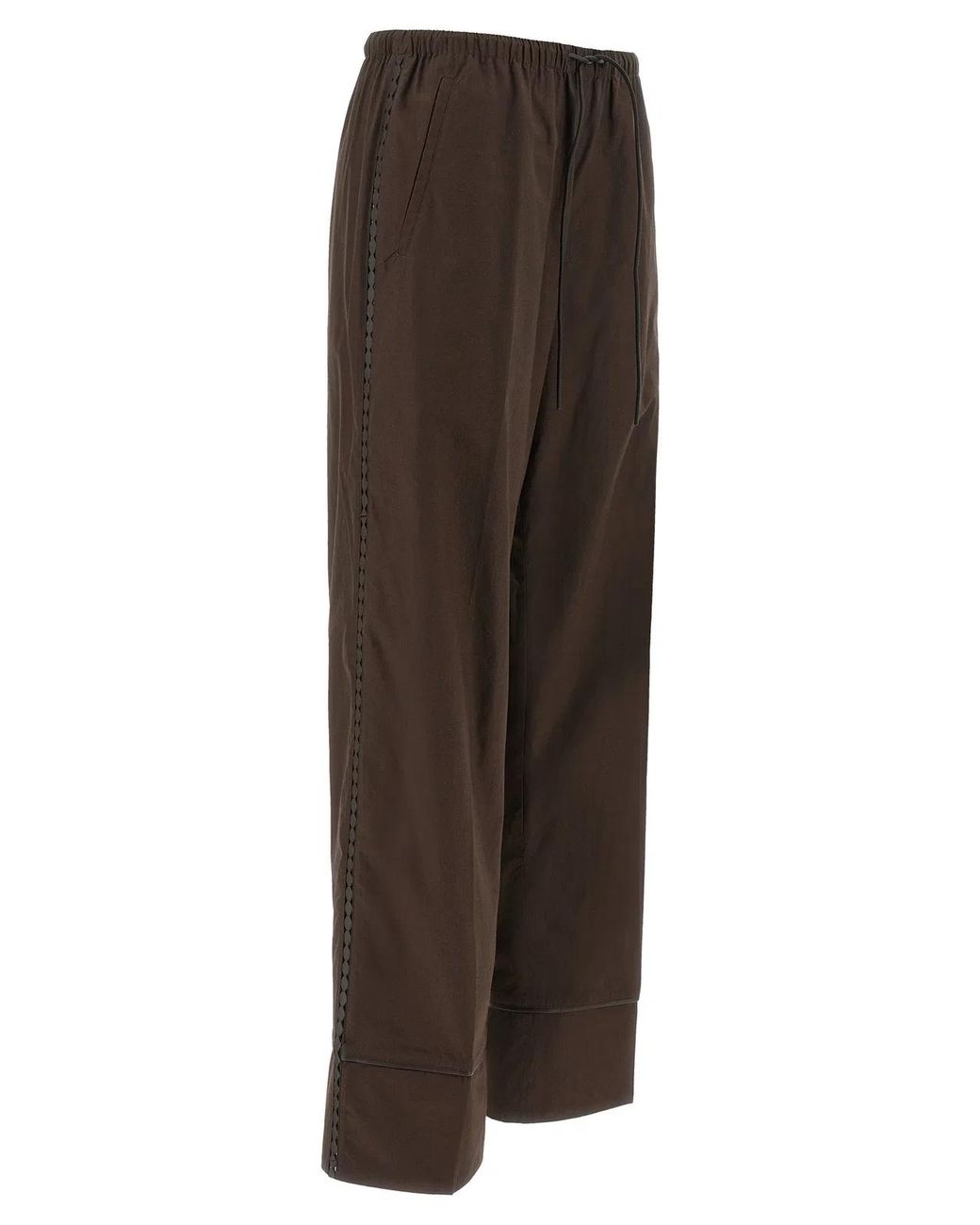 Yves Salomon Brown Relaxed Drawstring Pant
