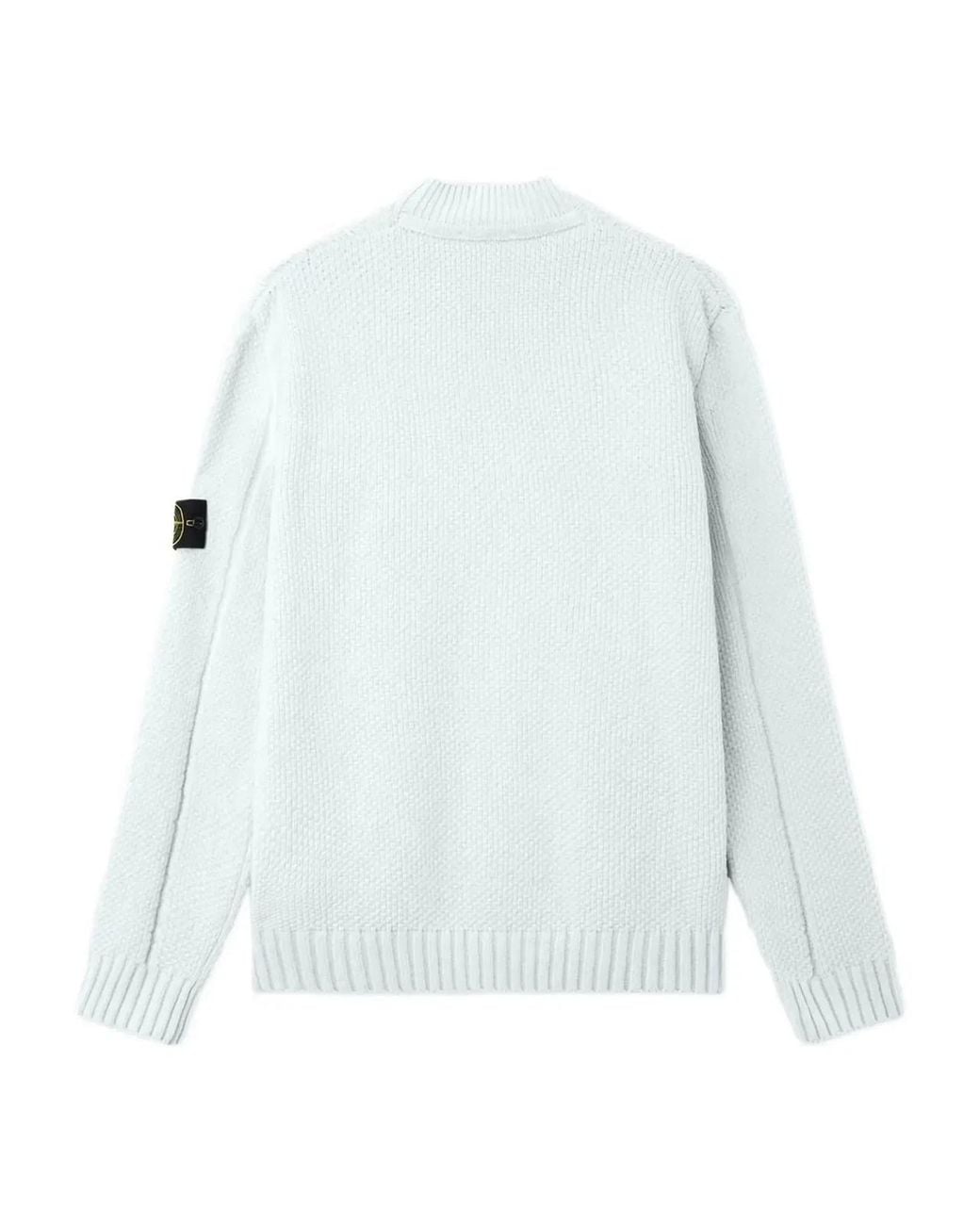 Stone Island White Crew Neck for men