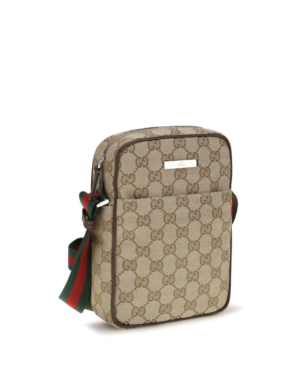 Gucci Gray Small Tag Pouch for men