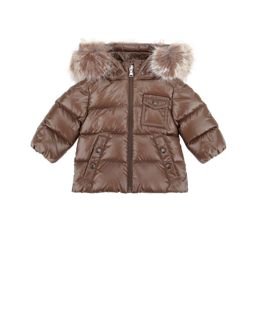 Moncler Brown Kids K2F Puffer Jacket