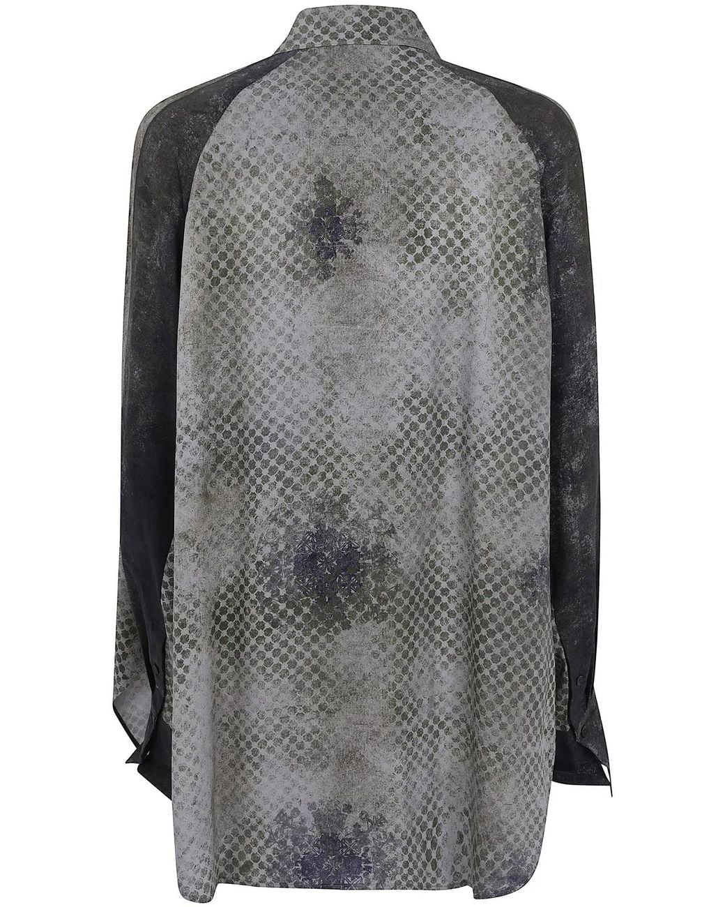 Ziggy Chen Gray Drape Long Shirt