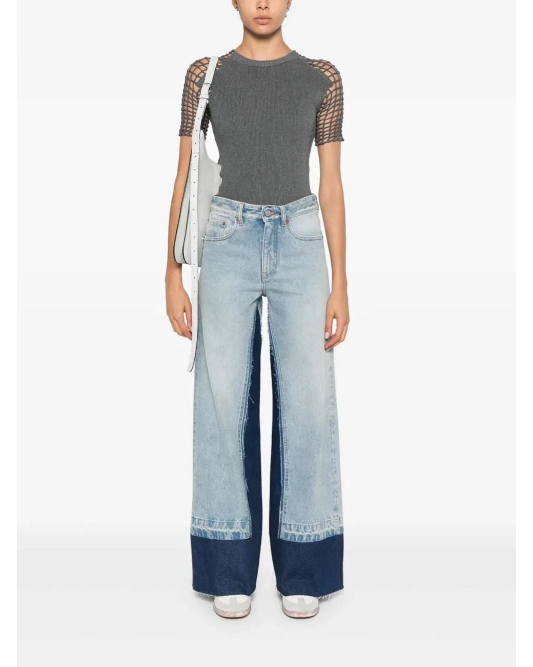MM6 by Maison Margiela Blue Pants 5 Pockets