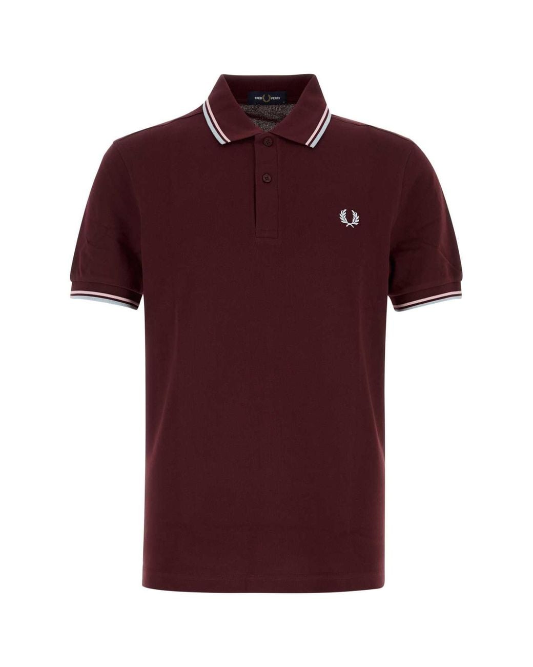 Fred Perry Red Fp Twin Tipped Shirt for men