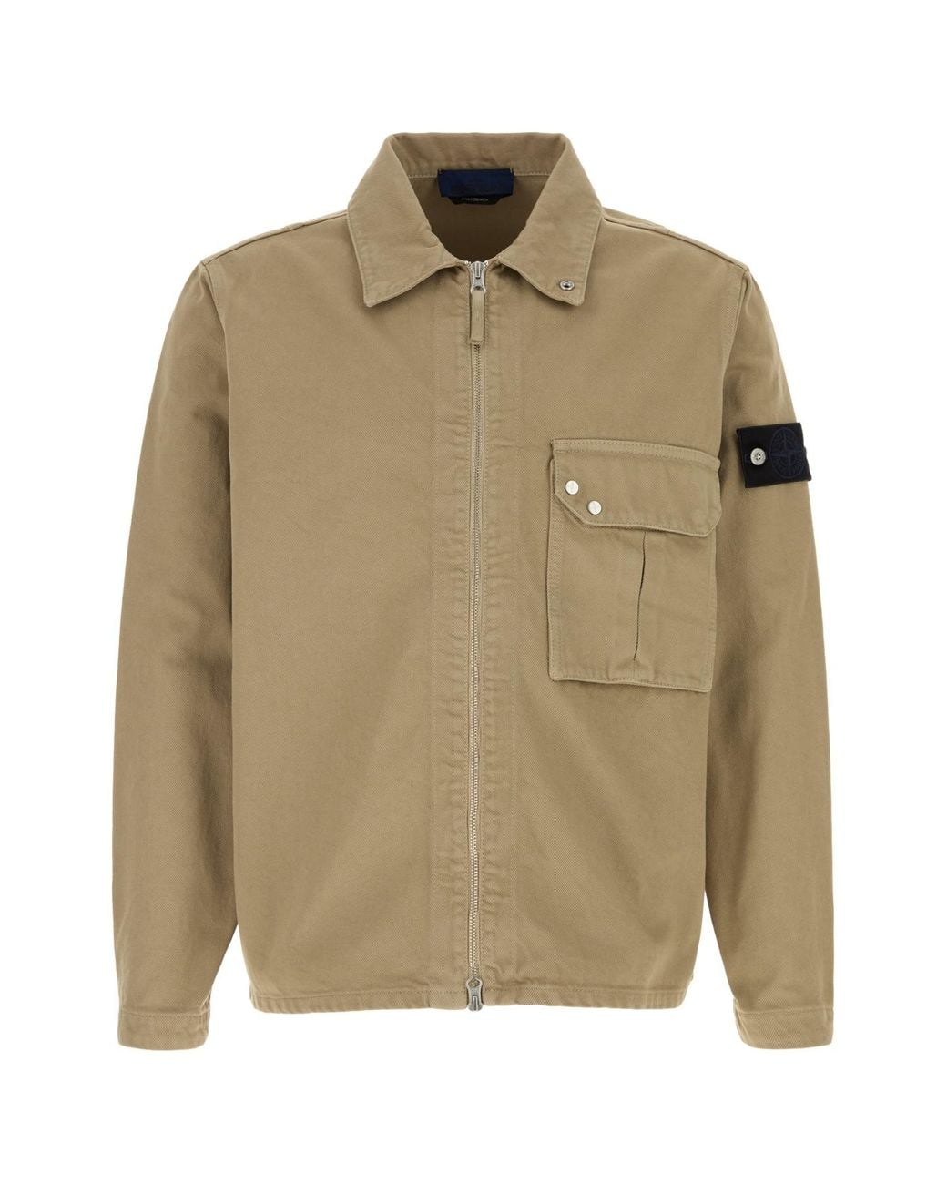 Stone Island Natural Cotton Shirt for men