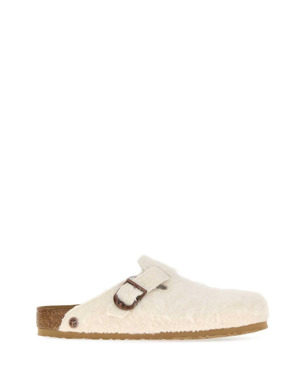 Birkenstock White 1774 Boston Wool Clog Slippers for men