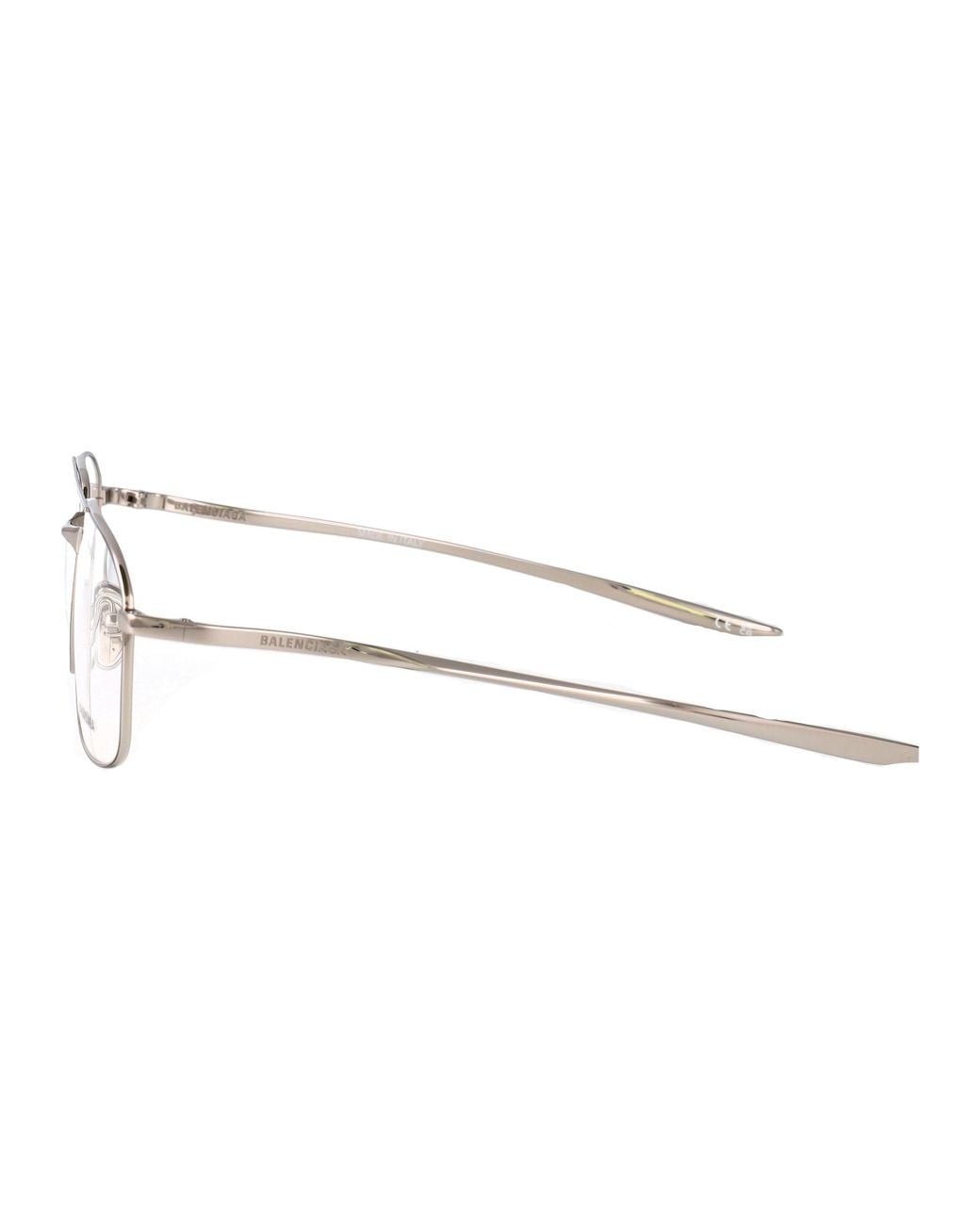 Balenciaga Metallic Transparent Metal Glasses for men