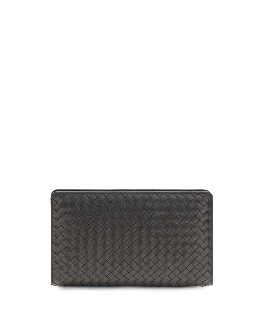 Bottega Veneta Gray Agenda Clutch