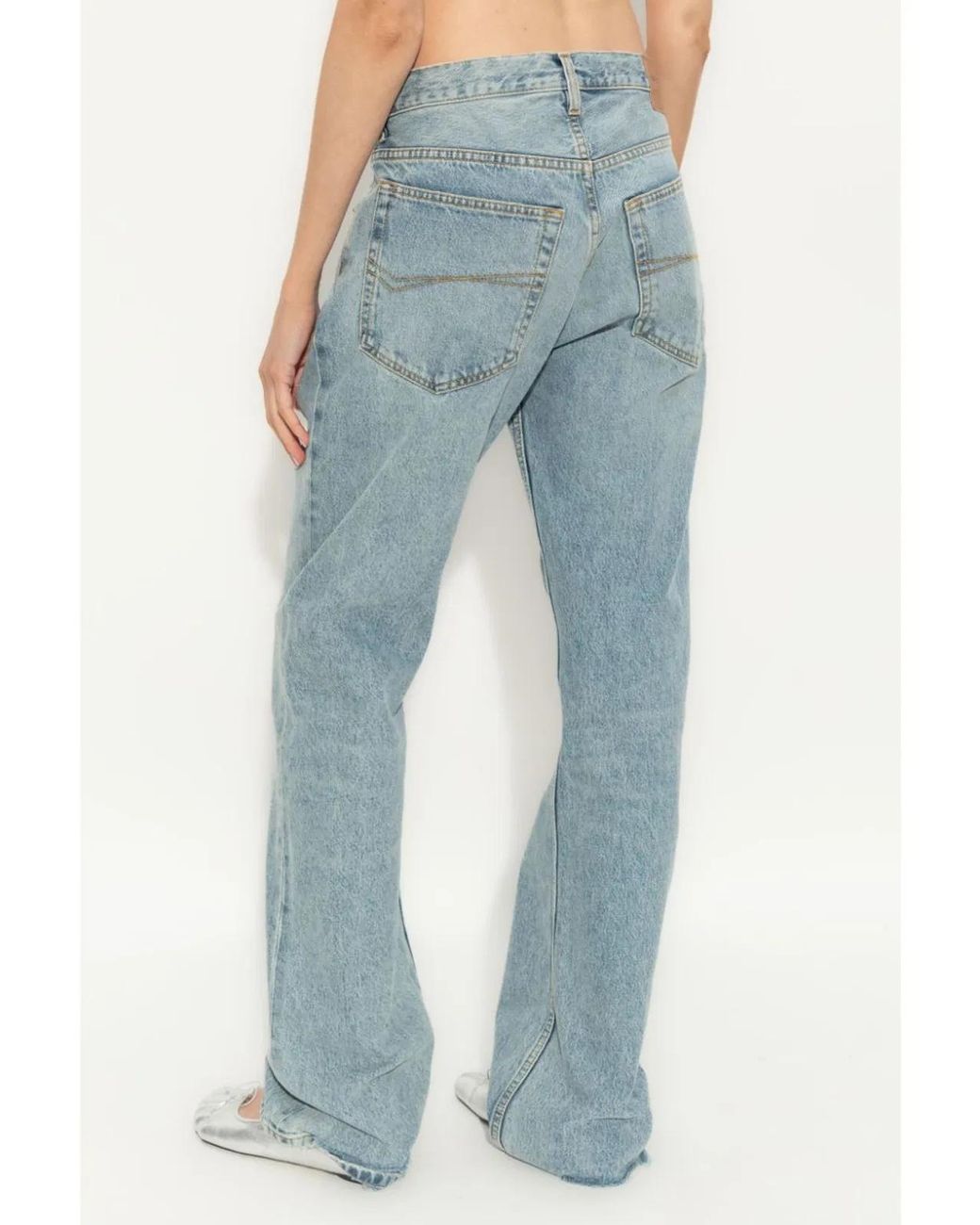 Balenciaga Blue Low-Waist Denim Jeans