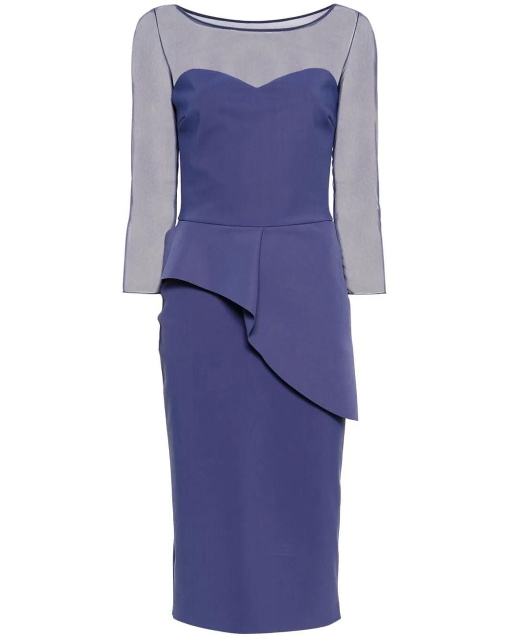 Chiara Boni Blue Skip Illusion Bis Dress
