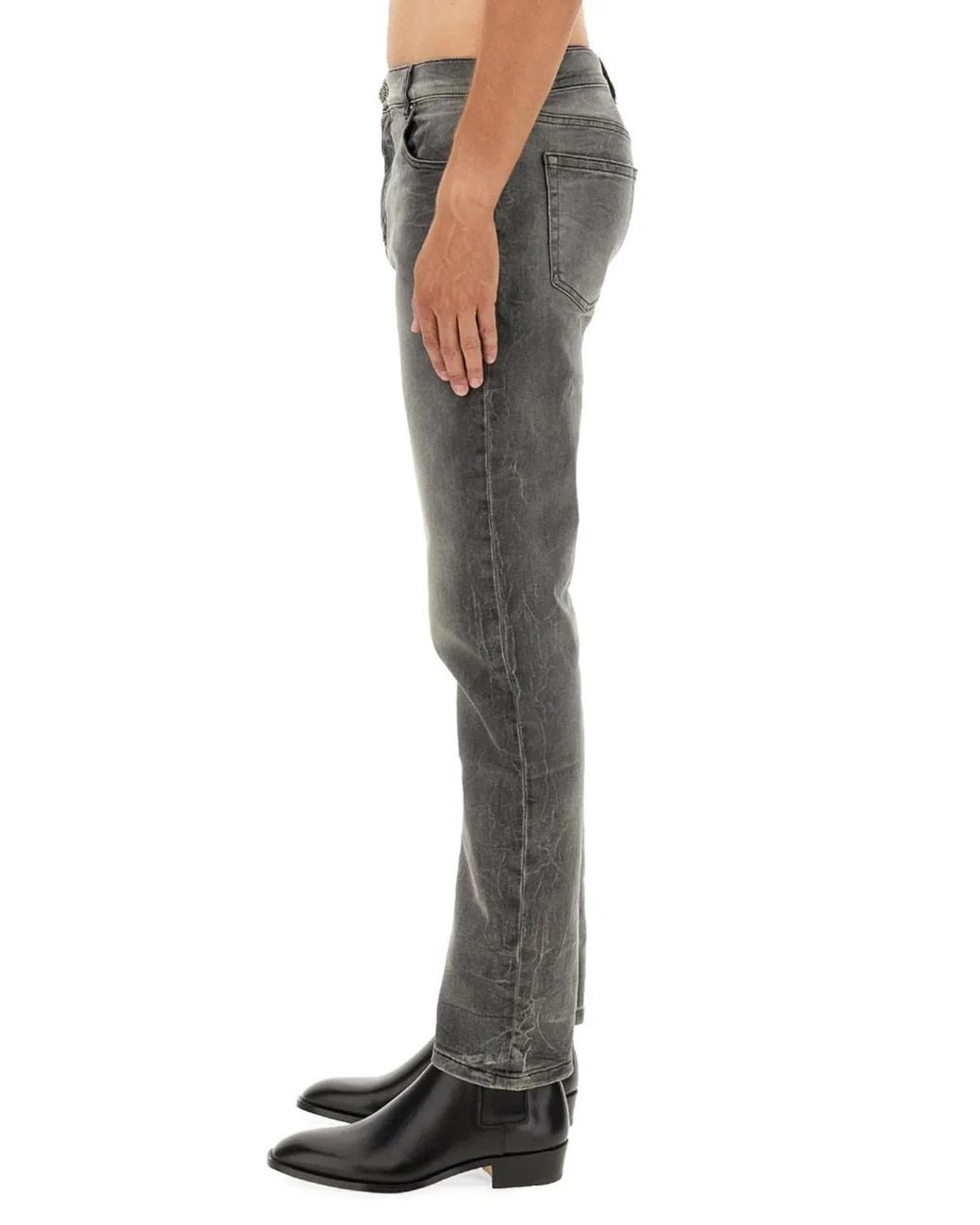 Balmain Gray Regular Fit Jeans for men