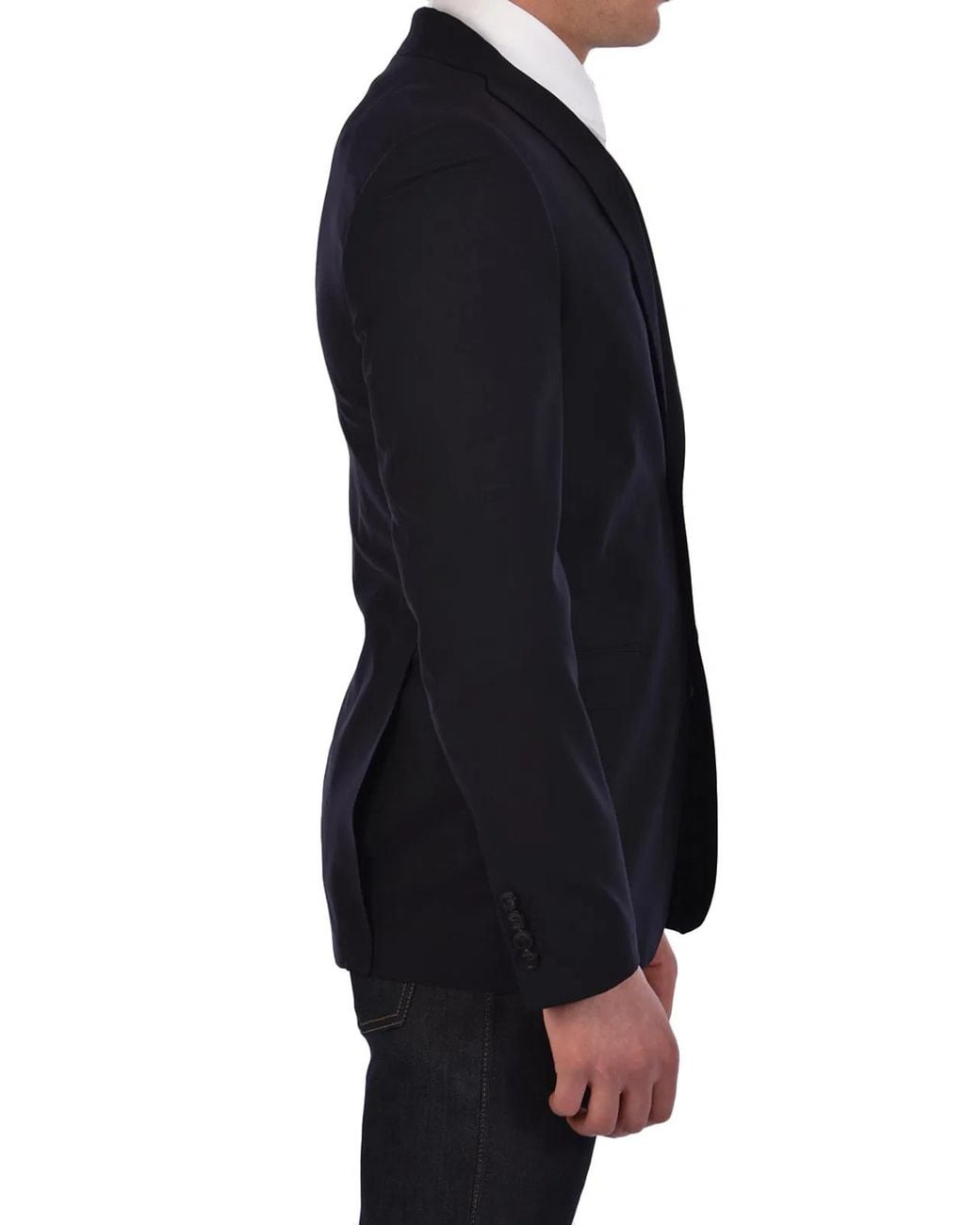 Tonello Blue Wool Jacket for men