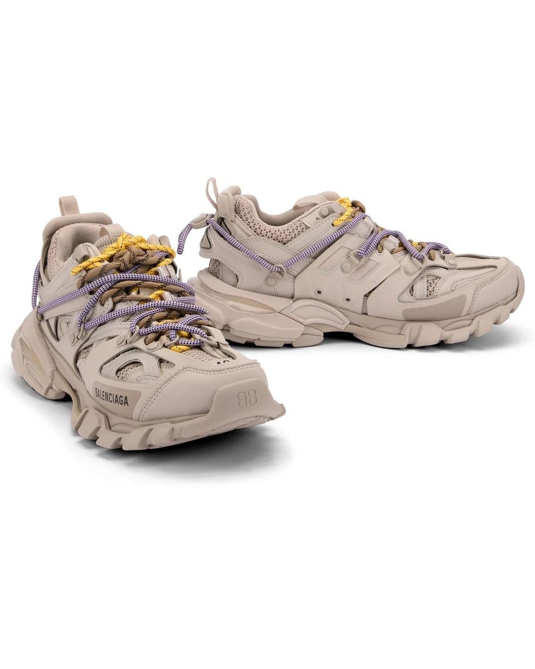 Balenciaga Gray Sneakers Made Of Rubber And Recycled Mesh With Track Logo