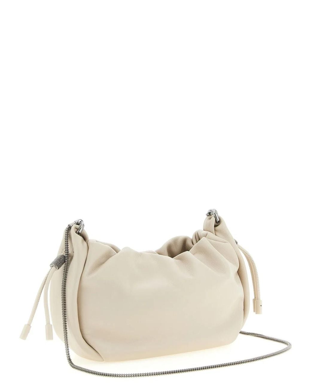 Brunello Cucinelli Natural 'Bucket Mellow' Mini Crossbody Bag