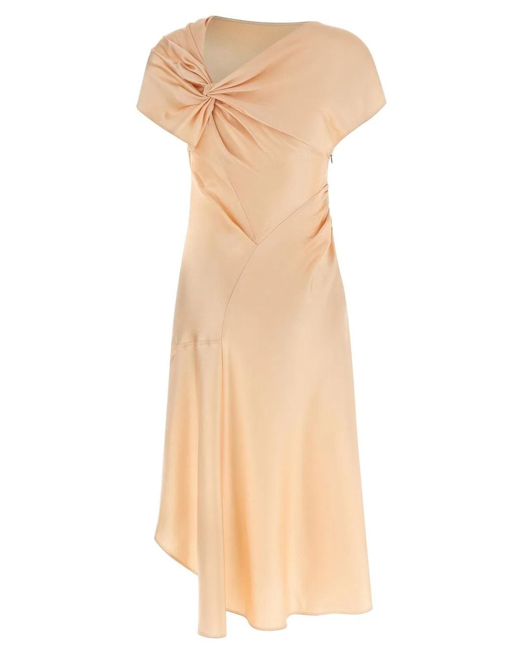 Victoria Beckham Natural 'Asymmetric Twist' Dress