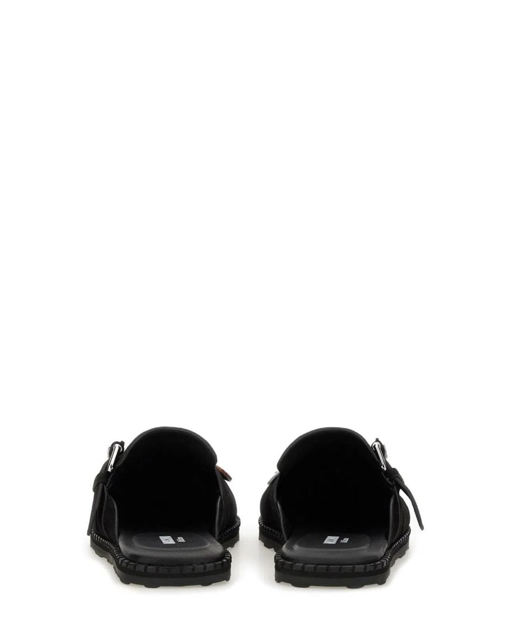 Moschino Couture Black Leather Flats