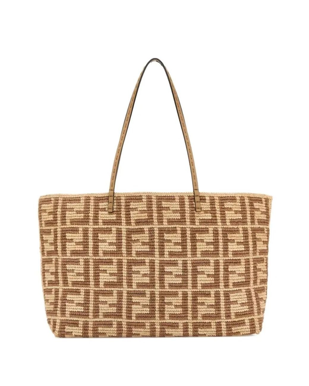 Fendi Natural Roll Large Tote