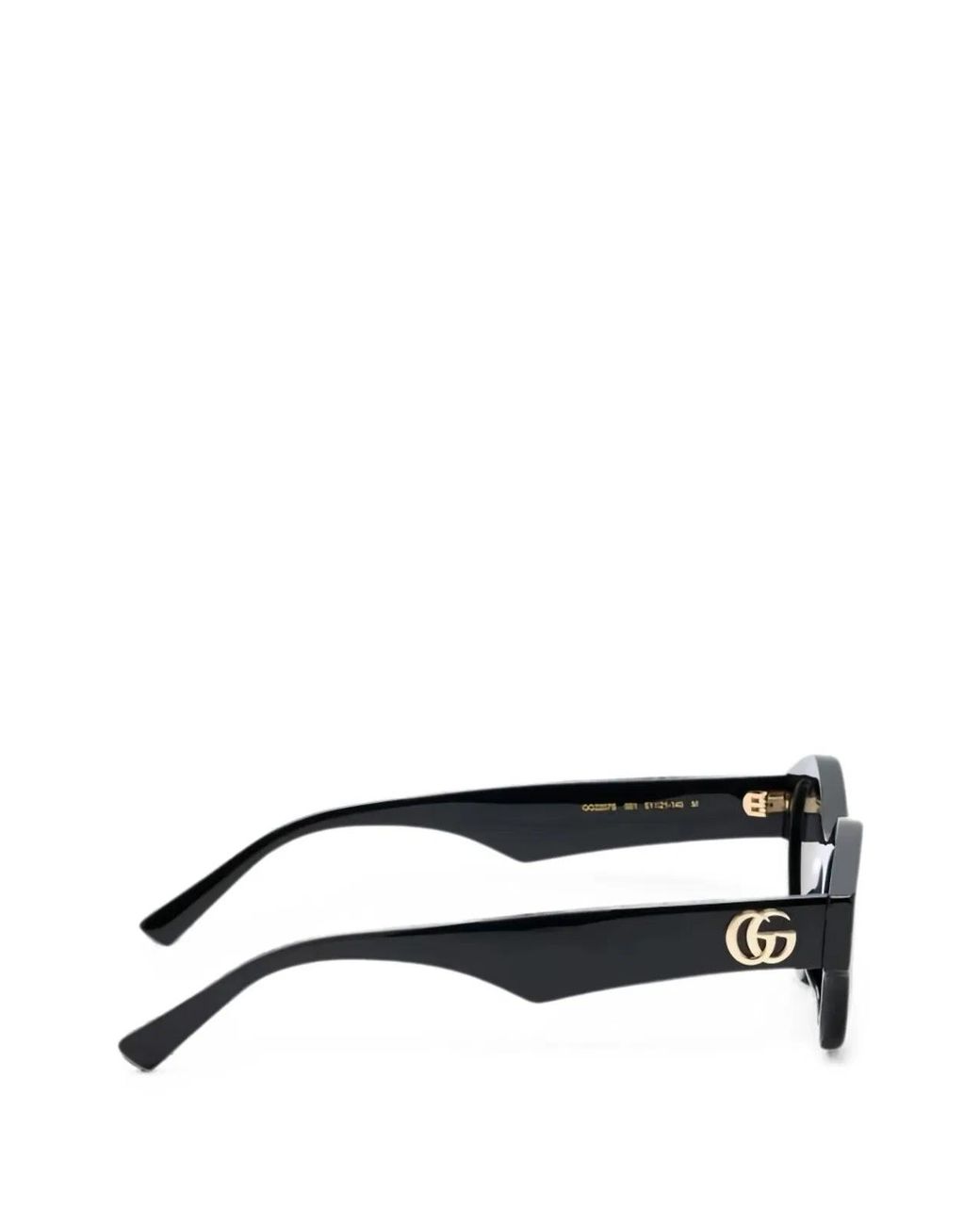 Gucci Black Oval Frame Polarized Sunglasses