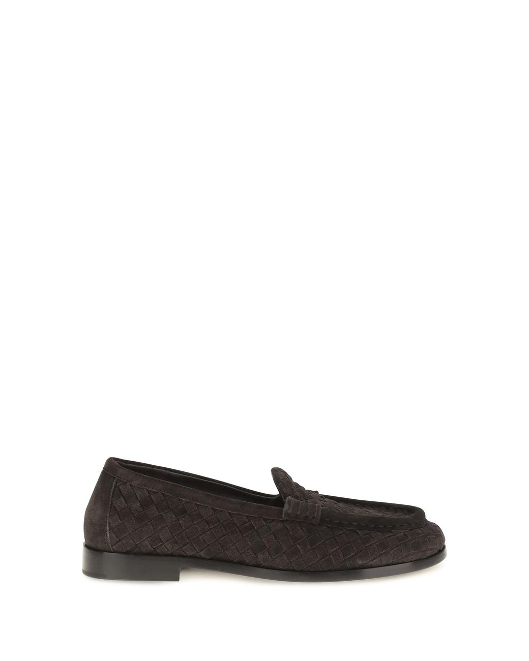 Bottega Veneta Black Silenzio Intrecciato Loafers