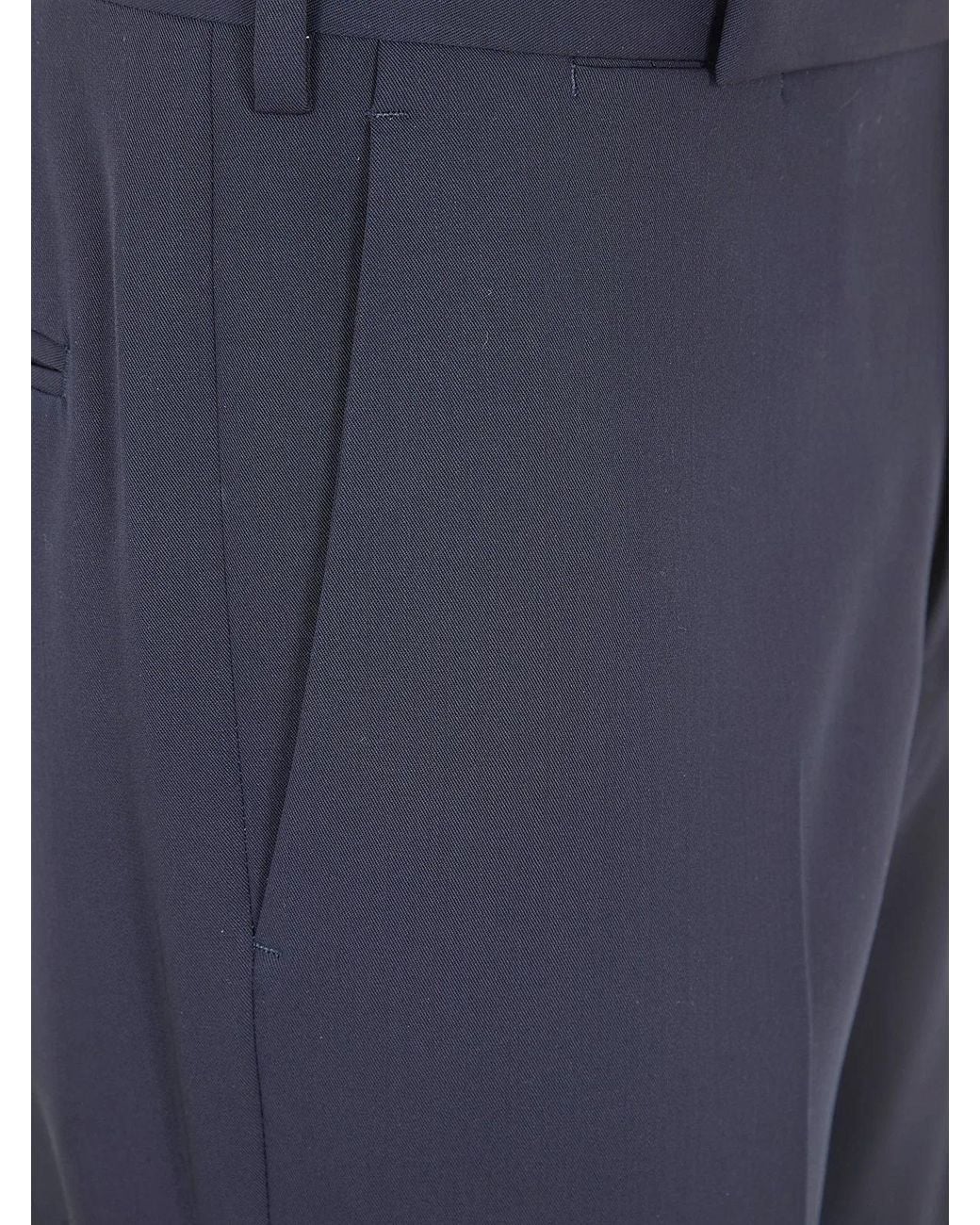 Lardini Blue Classic Trousers for men