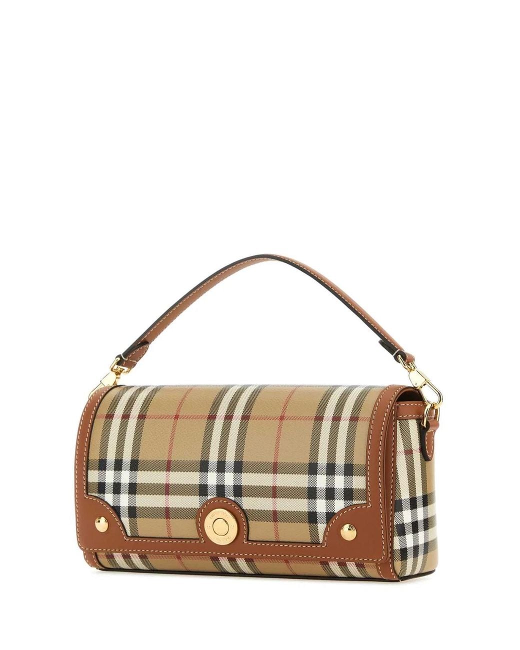 Burberry Metallic Top Handle Note Bag