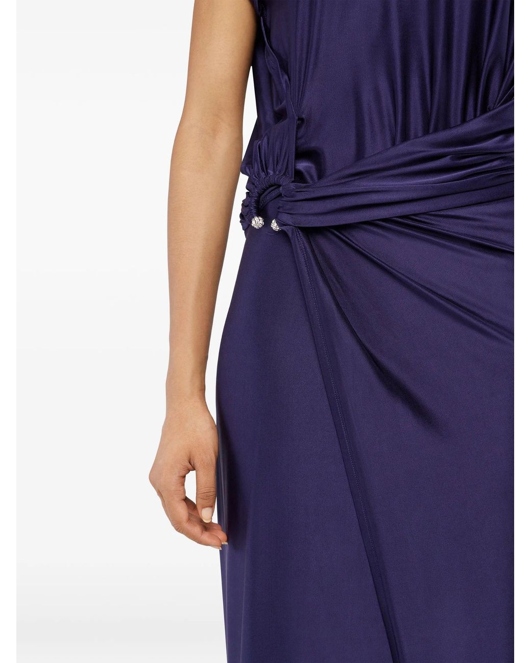 Rabanne Purple Deep Viscose Elastane Dress