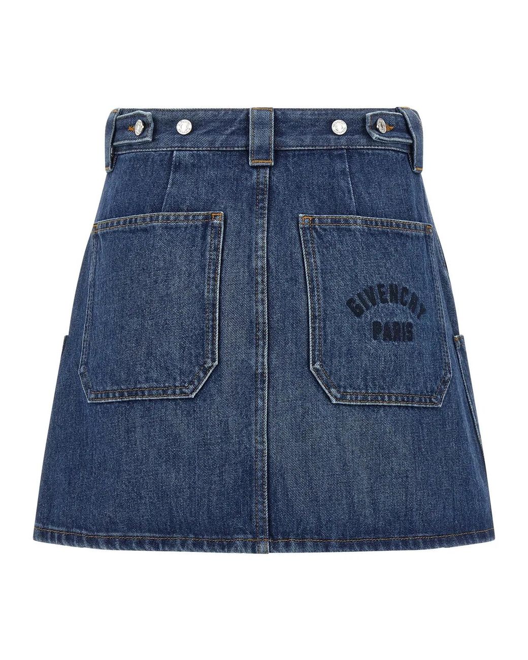 Givenchy Blue Denim Skirt