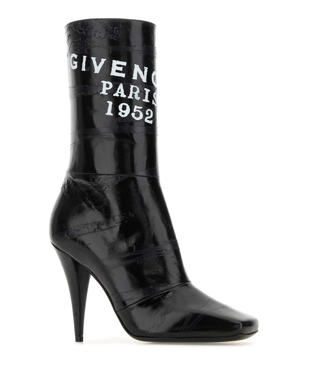 Givenchy Black Heeled Ankle Boots 'Square'