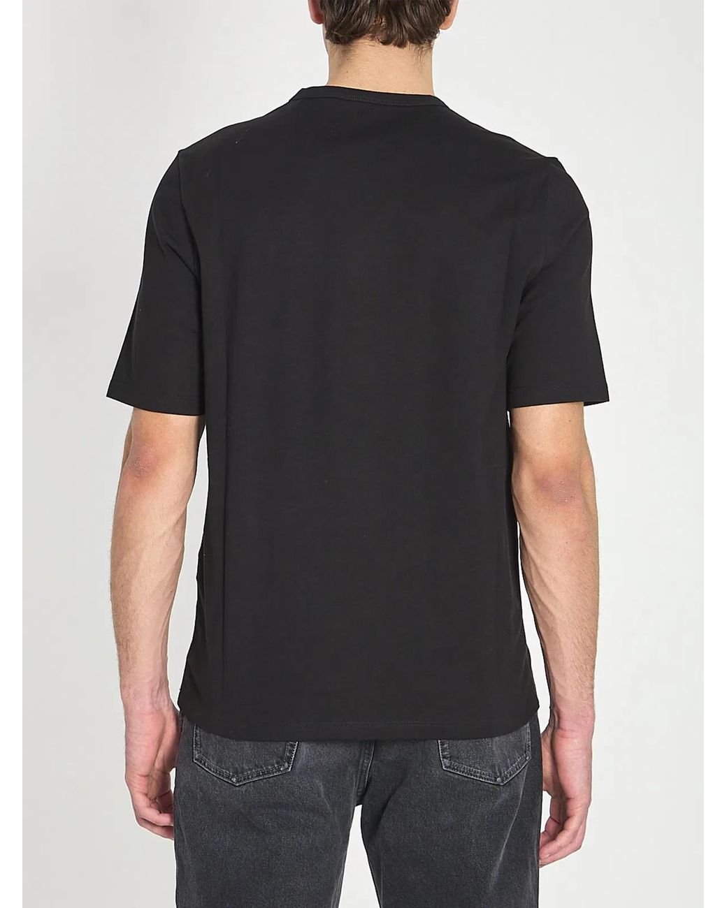 Saint Laurent Black Cotton T-Shirt for men