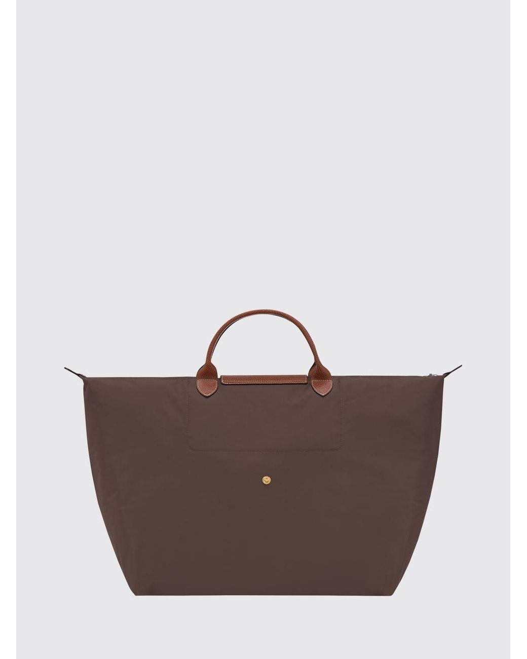 Longchamp Brown Le Pliage Original L Travel Nylon Bag
