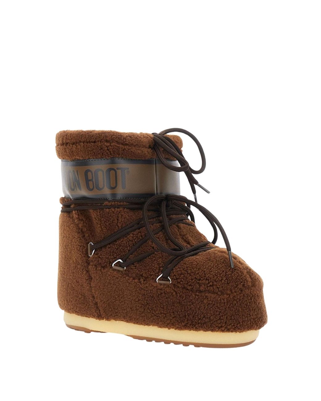 Moon Boot Brown Drawstring Low Boots