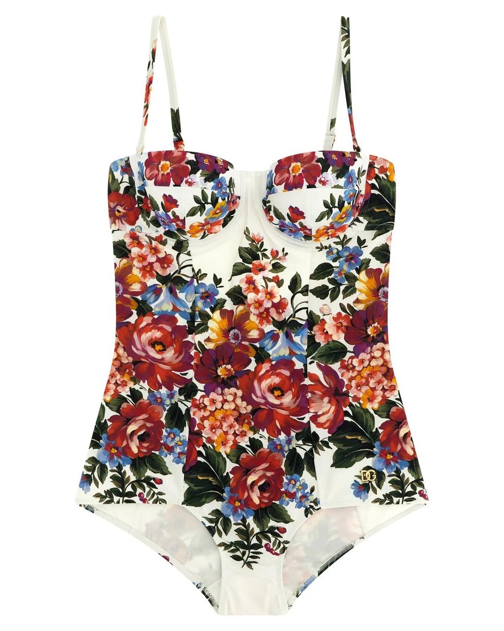 Dolce & Gabbana Red Dolce & Gabbana 'Re-Edition 2000' One-Piece Swimsuit
