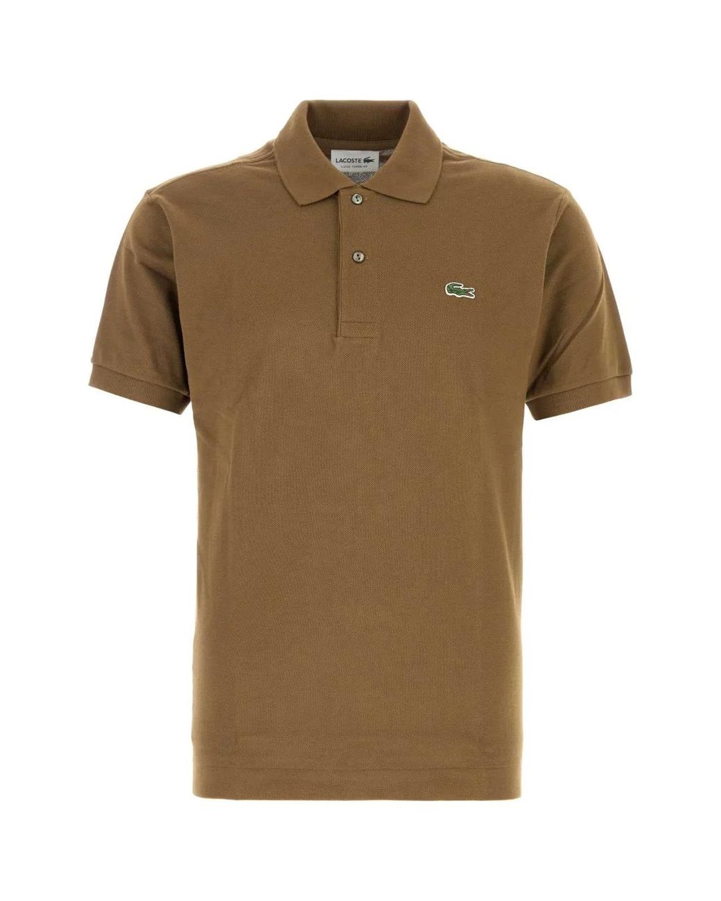 Lacoste Brown Piquet Polo Shirt for men