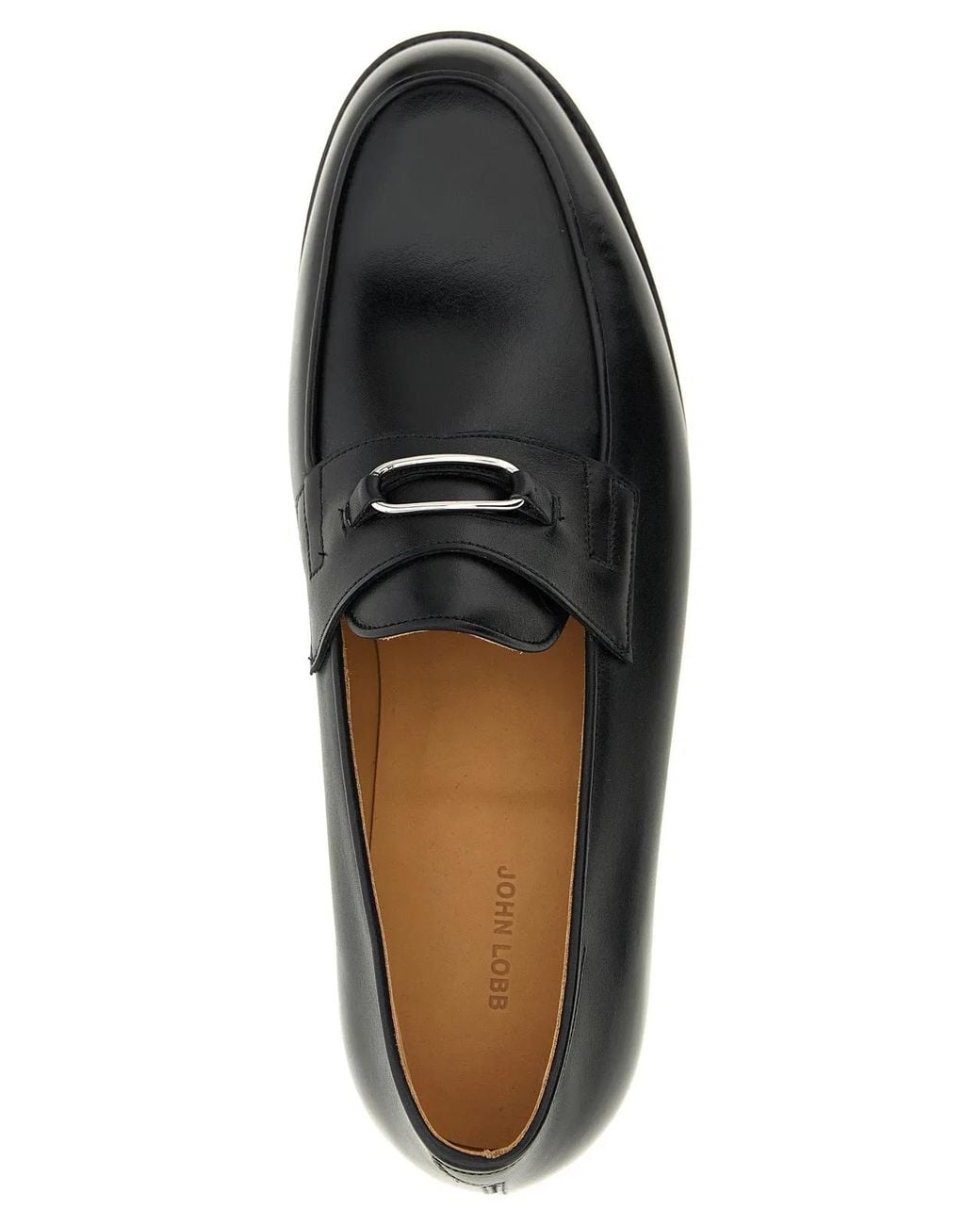 John Lobb Black Lopez Ring Loafer for men