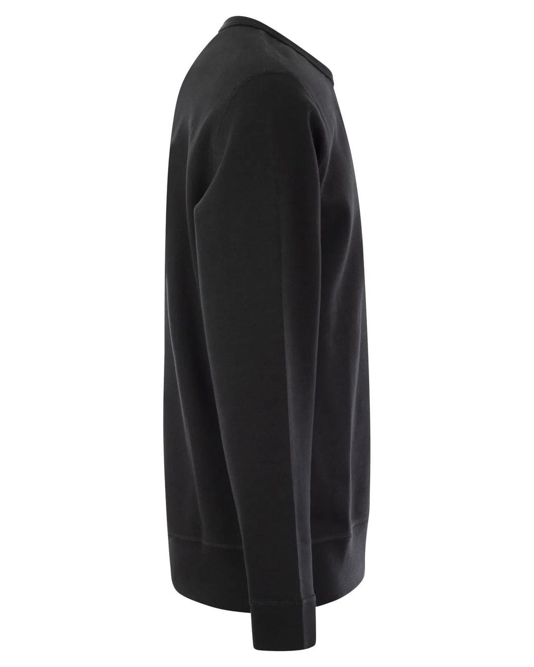 Polo Ralph Lauren Black Double Knit Crew Neck Sweatshirt for men