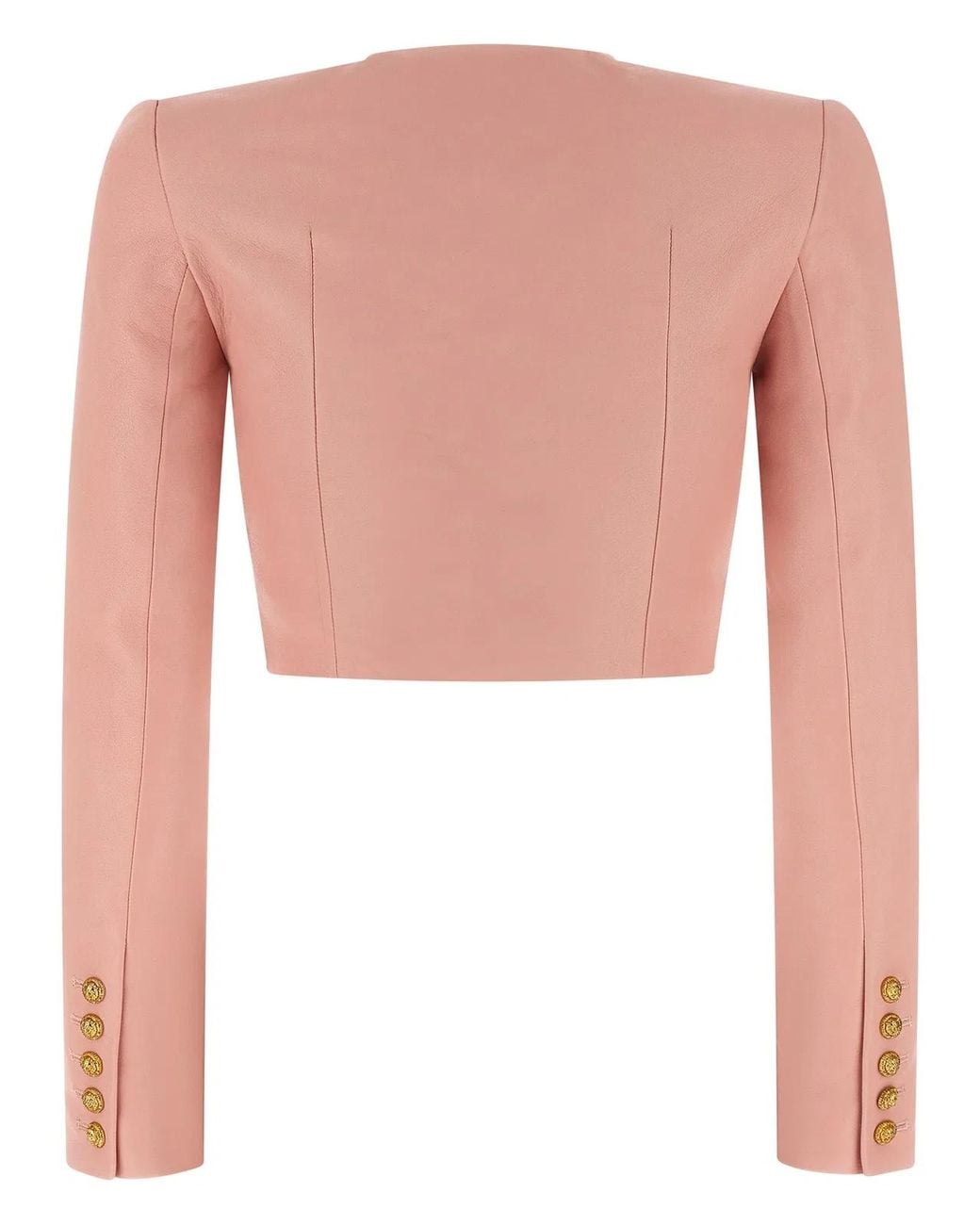 Balmain Pink Round Neck Jacket