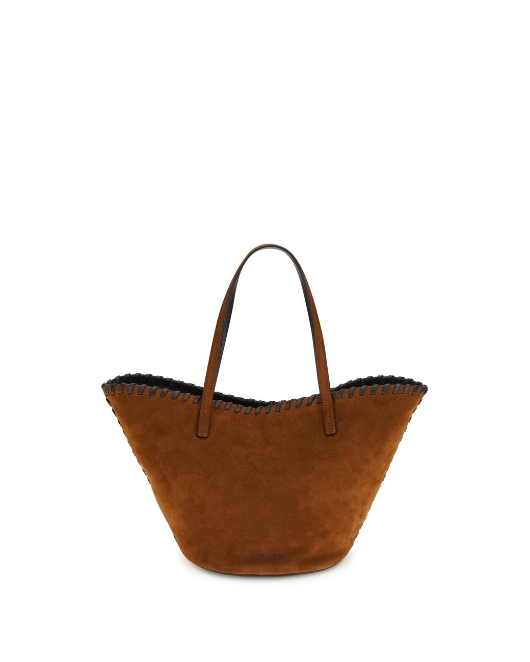 Staud White Handbag Caro Suede