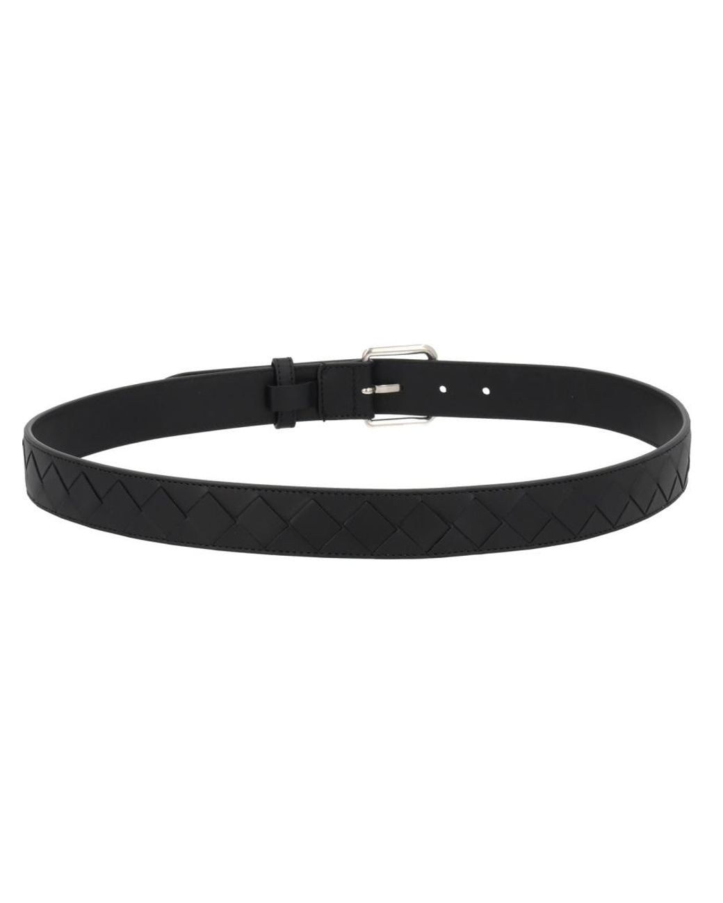 Bottega Veneta White Intrecciato Belt for men