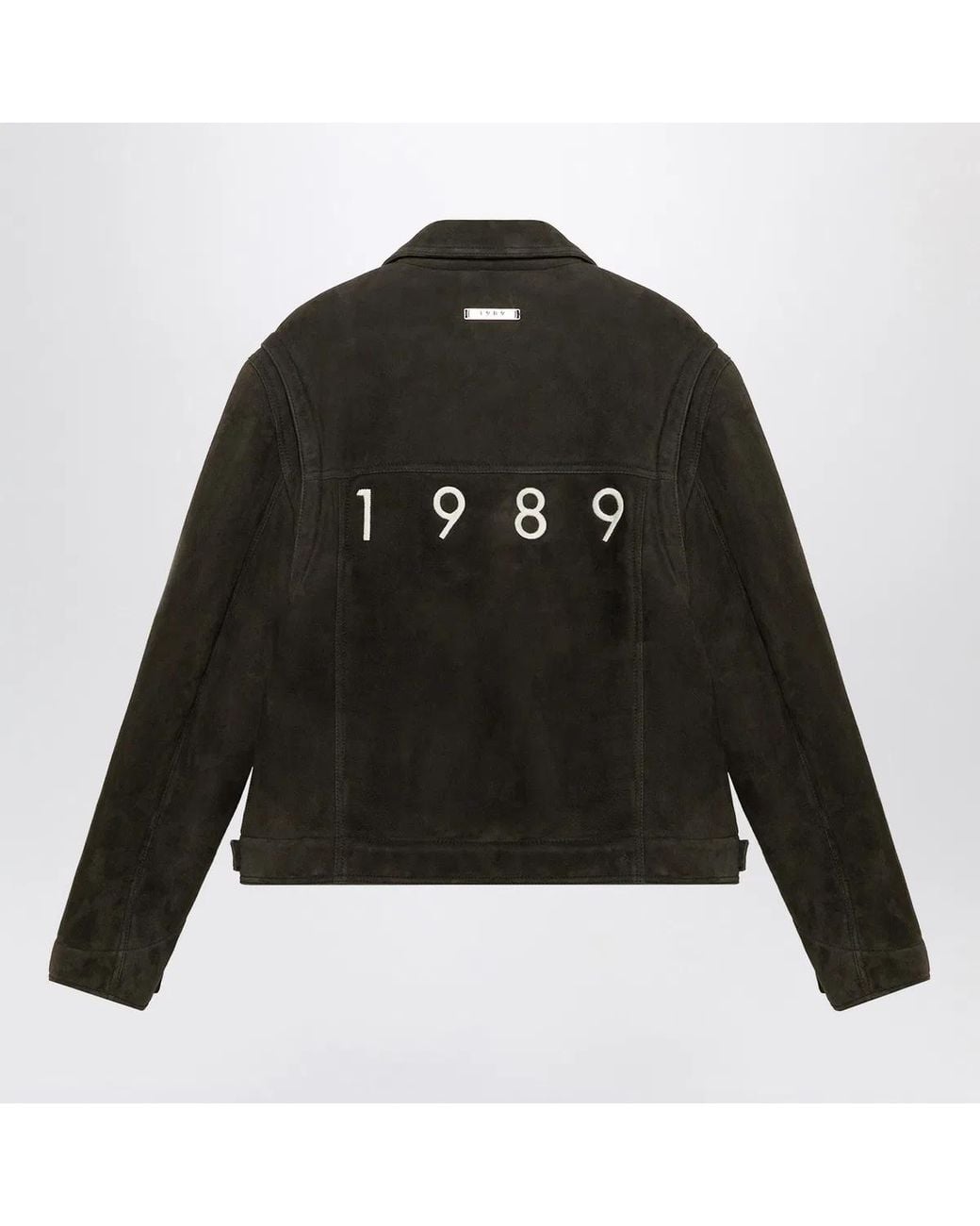 1989 STUDIO Black Dark Shearling Jacket for men