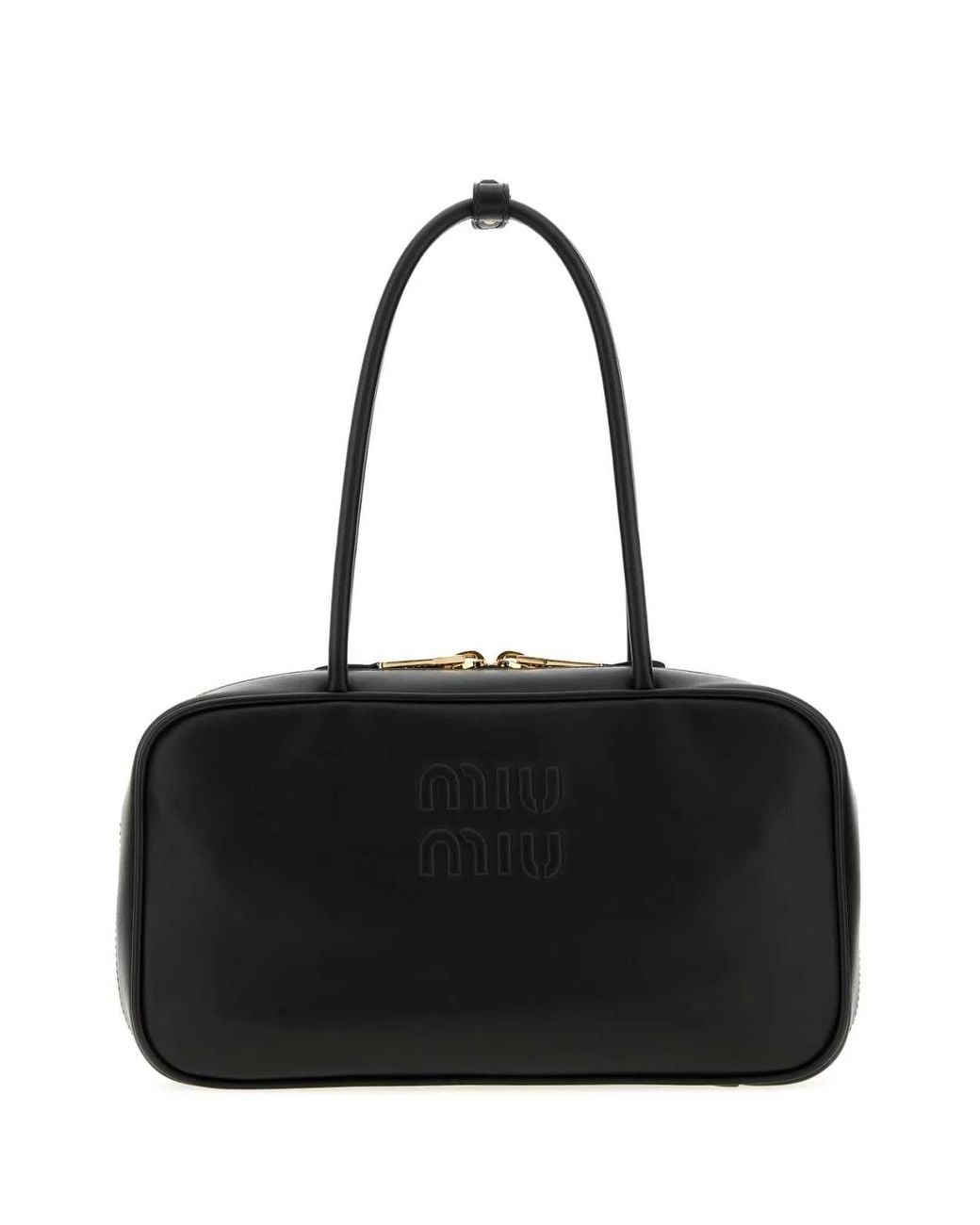 Miu Miu Black Leather Shoulder Bag