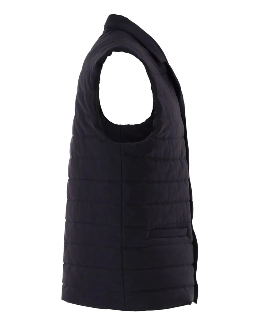 Fay Blue Quilted Stretch Nylon Waistcoat for men
