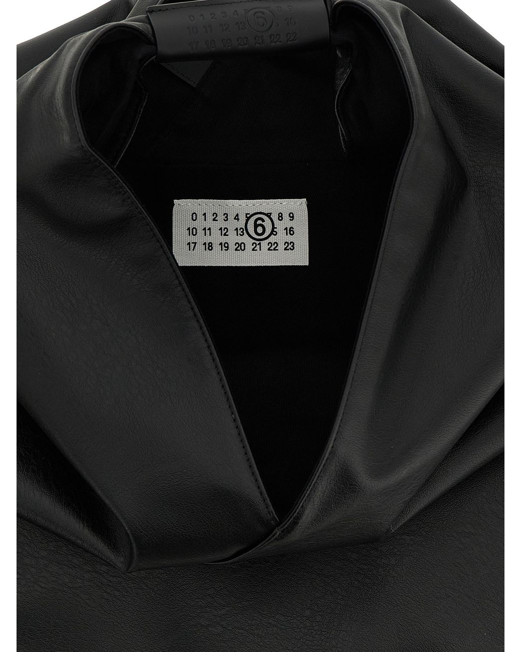 MM6 by Maison Margiela Black Japanese Classic Handbag Polyurethane Hand Bags
