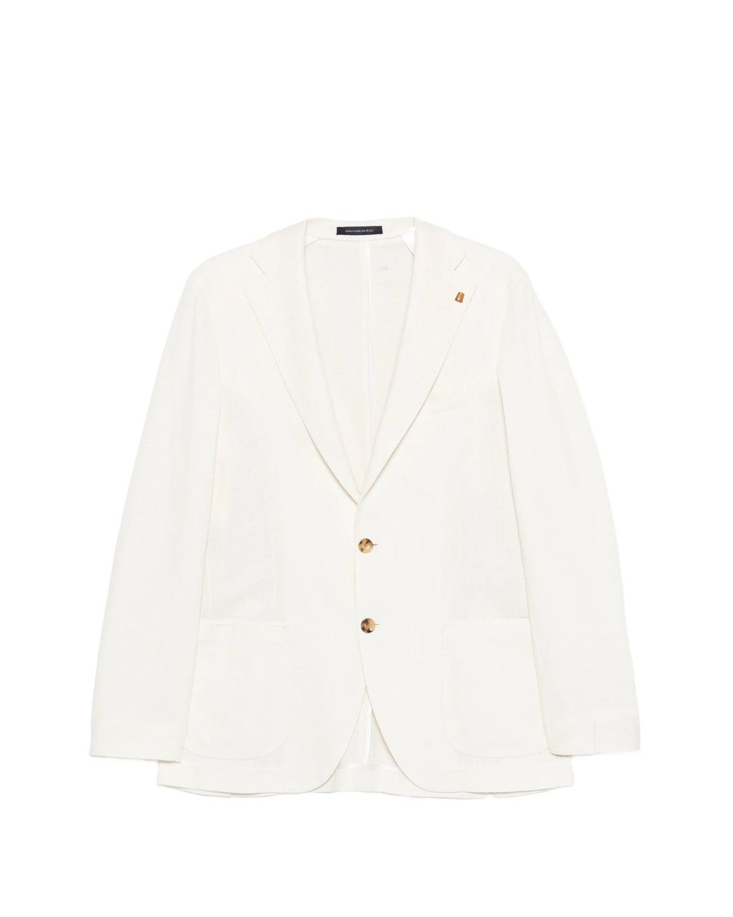Latorre White Cotton Jacket for men
